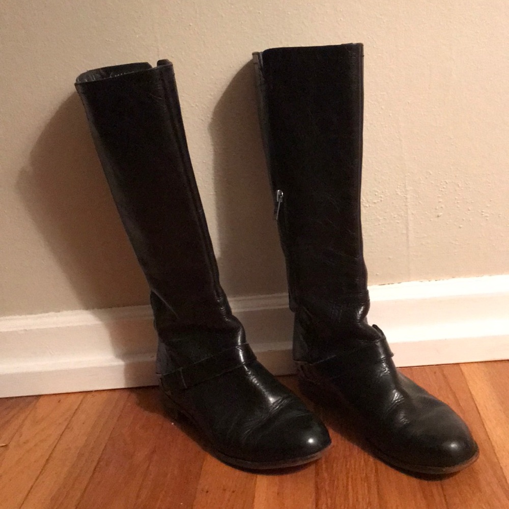 UGG boots black leather size 8.5